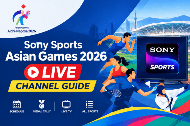 Sony Sports Asian Games 2026 Live Channel Guide